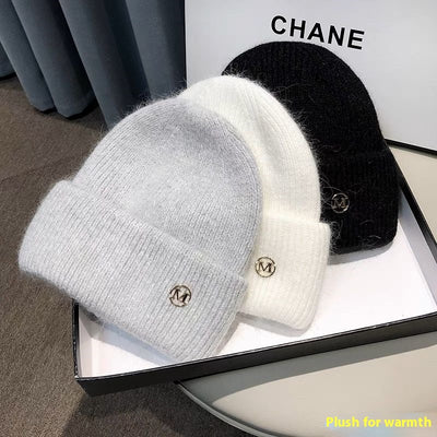 Gorro Tejido Mujer Invierno con Forro Polar - Abrigo Grueso Versátil - Image 15