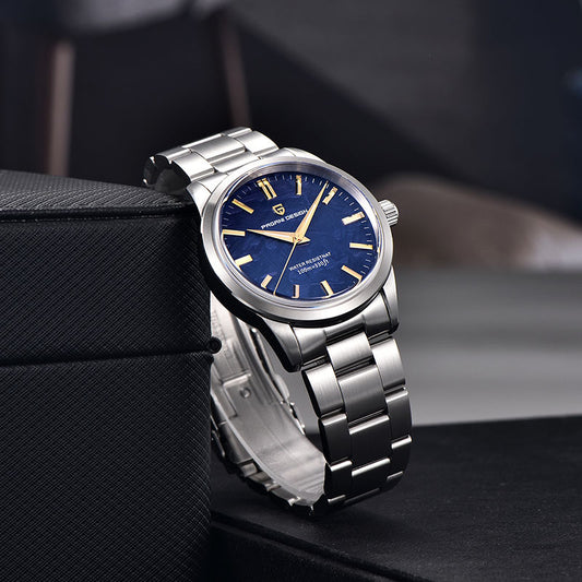 Reloj Elegante para Hombre Acero Inoxidable Resistente al Agua