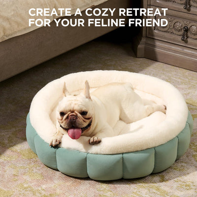 Cama Donut para Perros Pequeños y Gatos - Cómoda Cama Redonda Lavable con Base Antideslizante - Image 11