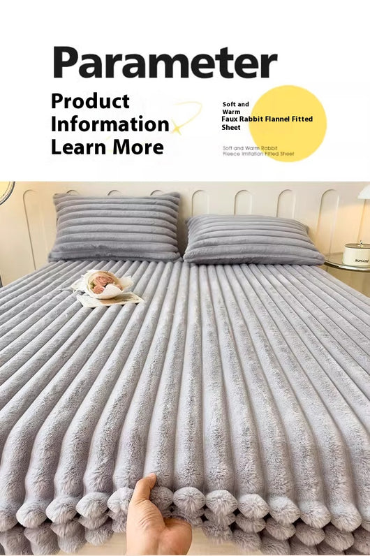 Sábana Ajustable Térmica de Imitación Angora para Cama Matrimonial y Dormitorio - Image 11