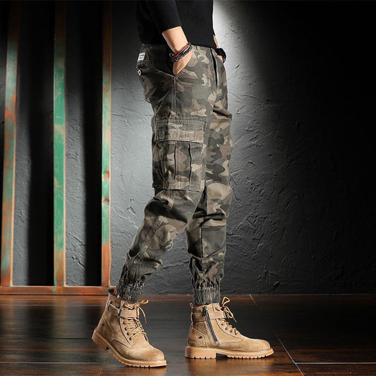Pantalones de Trabajo Camuflaje Sueltos con Puño en Tobillo para Hombre - Image 2