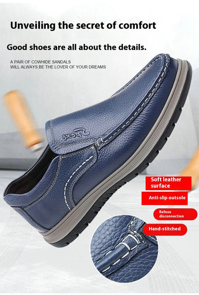 Zapatos Casuales de Cuero Impermeables y Ligeros para Hombre - Image 7