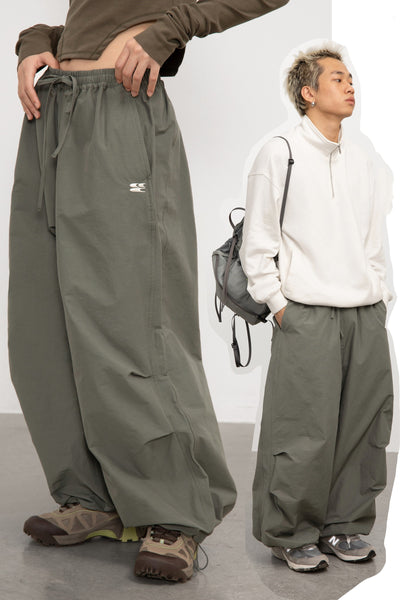 Pantalón Jogger Gris Verdoso Estilo Trinchera Americana - Image 3