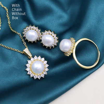 Conjunto de Collar de Perlas de Agua Dulce - Diseño Versátil y Elegante - Image 6