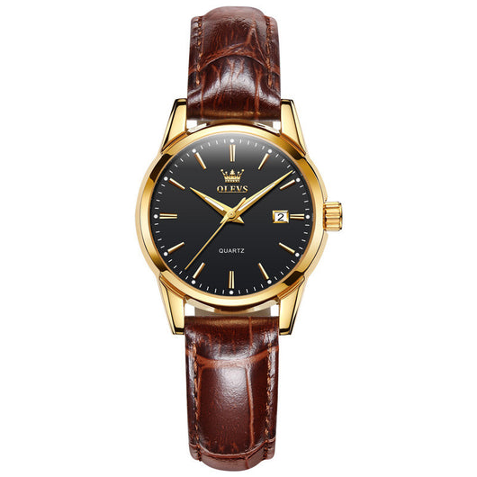 Reloj de Pareja con Calendario Dual de Cuarzo - Image 10