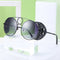 Gafas de Sol Redondas con Remaches Metálicos