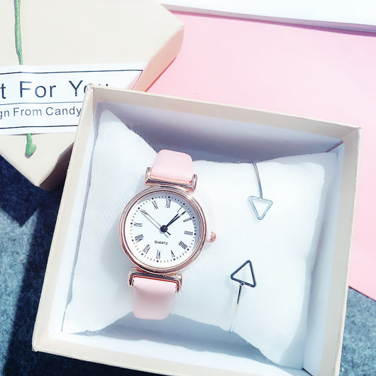 Reloj de cuarzo con esfera pequeña y pulsera triangular - Image 6
