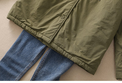 Abrigo Acolchado Elegante Oversize con Capucha para Tallas Grandes - Image 18
