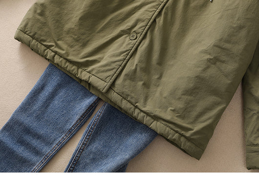 Abrigo Acolchado Elegante Oversize con Capucha para Tallas Grandes - Image 18