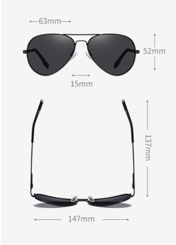 Men's aviator sunglasses with black frames and polarized color-changing lenses that shift from yellow to green. - Image 6