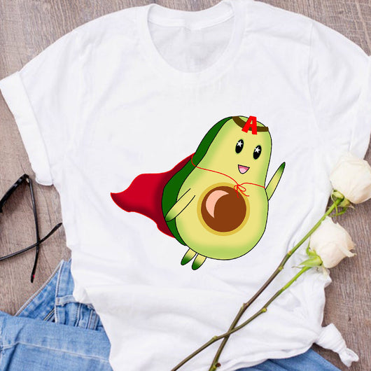 Camiseta Unisex Estampado Aguacate - Diseño Creativo Verano Holgada - Image 33