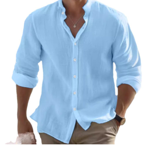Camisa de Lino para Hombre - Diseño Fresco para Playa y Verano - Image 20