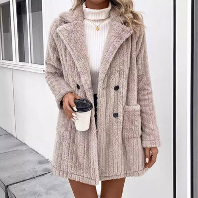 Cardigan Reversible de Peluche - Abrigo Casual Versátil