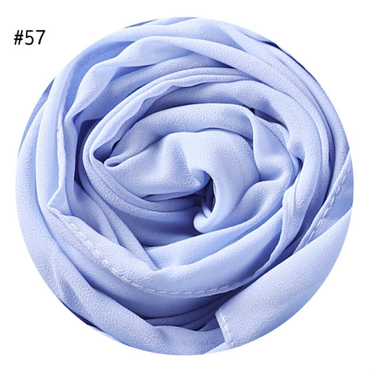 Pañuelo de Gasa de Perla Liso y Versátil para Mujer - Image 22