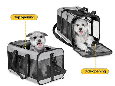 Transportín Portátil Plegable para Perros y Gatos - Bolsa de Viaje Respirable - Image 21