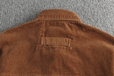 Camisa de Pana Gruesa Lavada con Manga Larga para Invierno - Image 17
