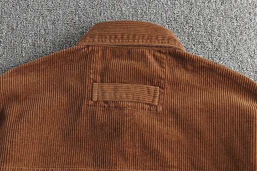 Camisa de Pana Gruesa Lavada con Manga Larga para Invierno - Image 17