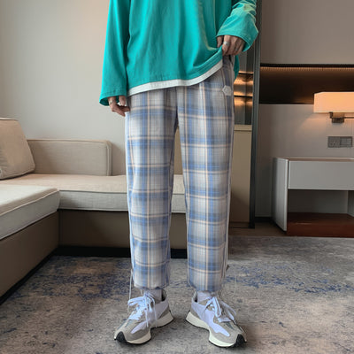 Pantalones a Cuadros Hombre - Pantalón Casual Suelto Estilo Verano - Image 9