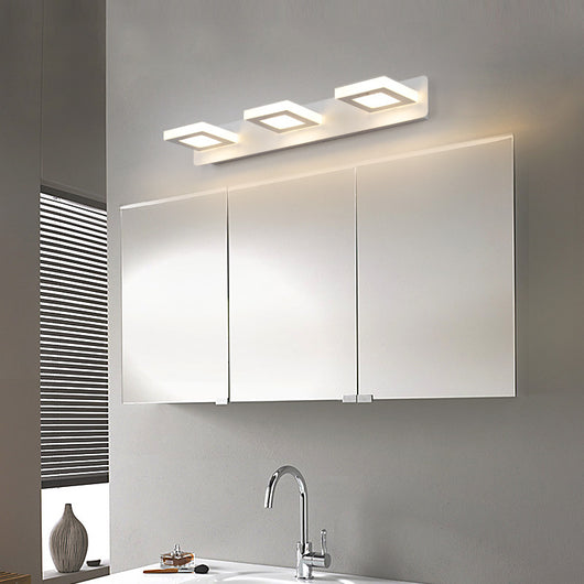 Espejo de Baño con Luz LED Moderna - Protección Visual y Maquillaje Profesional - Image 4