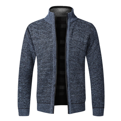 Cardigan Tejido Hombre Oversized con Forro Cálido - Image 14