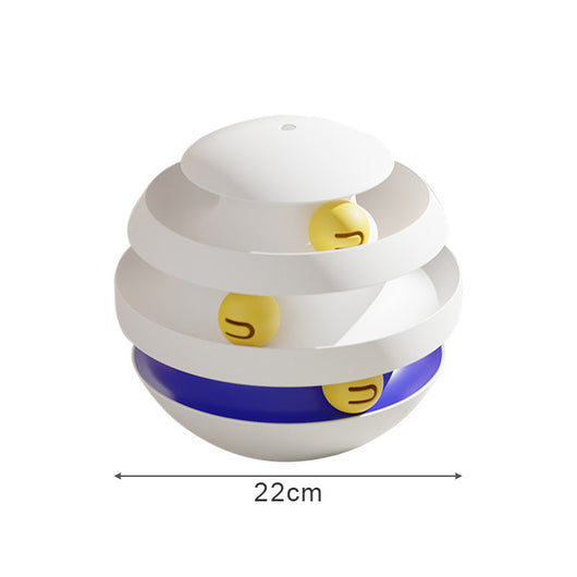 Torre Interactiva para Gatos con Plataforma Giratoria y Pelota - Juguete Entrenamiento Felino - Image 3