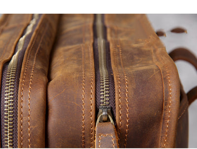 Bolsa para Laptop de Cuero Genuino Hecha a Mano - Image 11