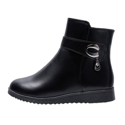 Botas Cálidas de Cuña Baja para Mamá con Forro Polar - Image 10