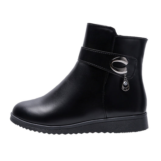 Botas Cálidas de Cuña Baja para Mamá con Forro Polar - Image 10