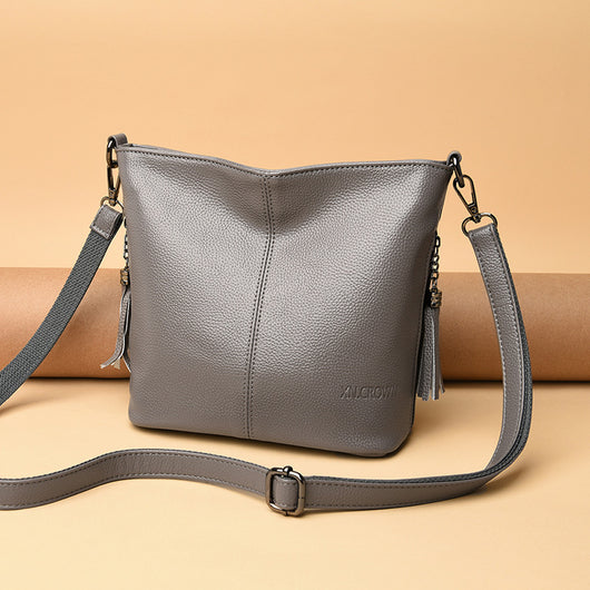 Bolso Bandolera Mujer de Gran Capacidad con Detalles de Borlas - Image 3