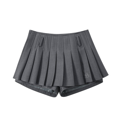 Falda Plisada Bordada Línea A para Verano - Image 4