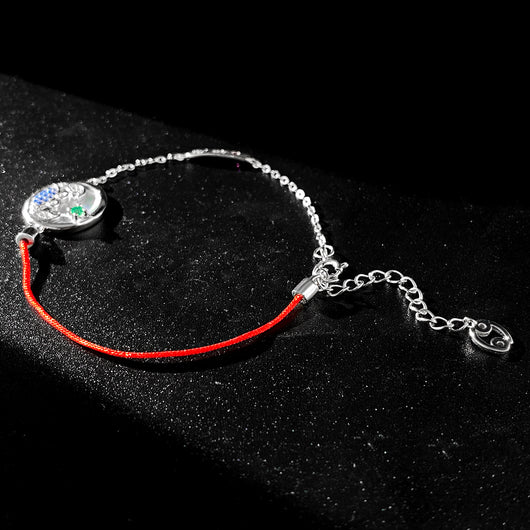 Pulsera Esmeralda Cáncer Plata S925 Diseño Original Constelación - Image 7