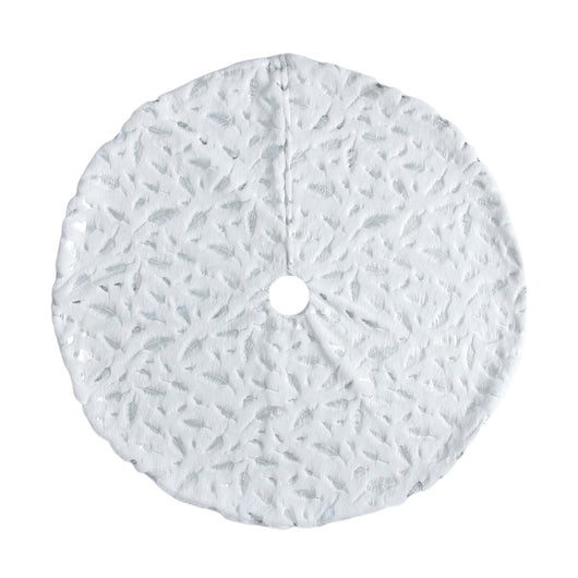 Falda Navideña de Felpa Blanca Premium - Image 6