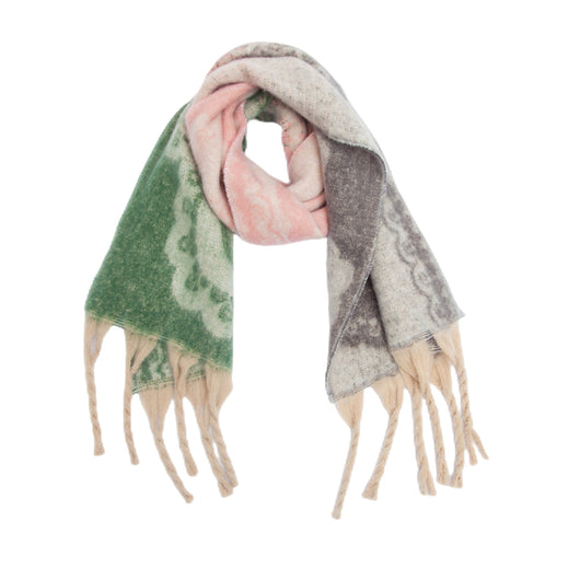 Bufanda Jacquard Paisley con Flecos Gruesos - Image 6