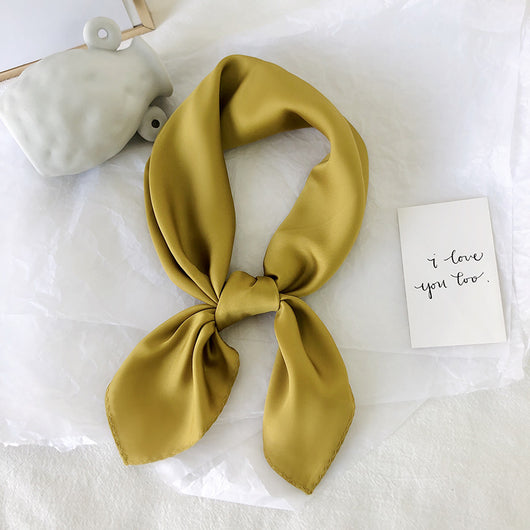 Pañuelo de Seda Puro Color para Mujer - Elegancia y Versatilidad - Image 18