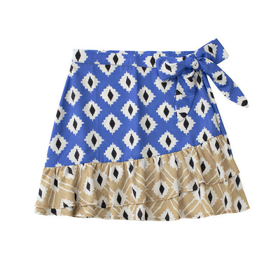 Conjunto de Falda Pantalón Estampado Estilo Europeo y Americano - Image 6