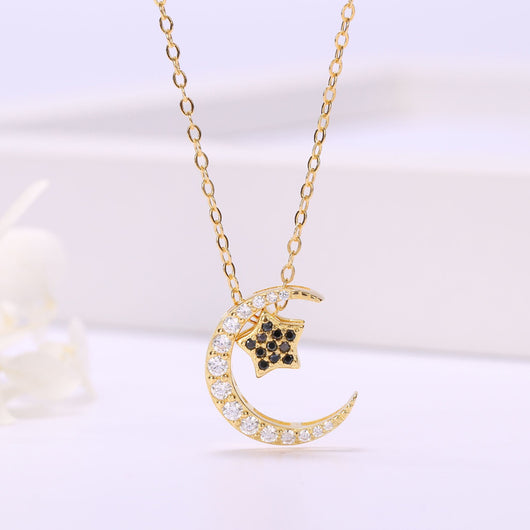 Collar de Plata Esterlina con Luna y Estrellas - Cadena Clavícula Delicada - Image 5