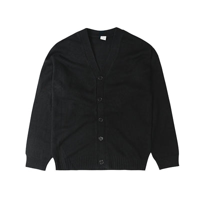 Chaqueta Suéter Hombre Cuello V Tejida Suelta y Cómoda - Image 13