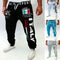 Pantalones Casuales con Estampado Digital de Letras para Hombre