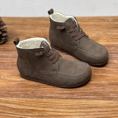 Botas Artesanales de Cuero Gamuza con Suela Flexible y Cierre Elástico - Image 3