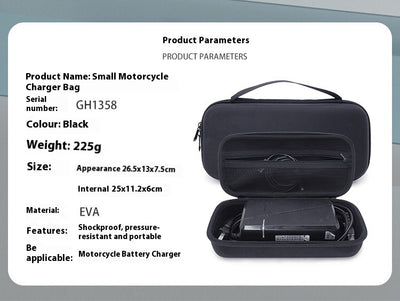 Bolsa de Almacenamiento Rígida para Cargadores de Motos Eléctricas y Herramientas - Image 25