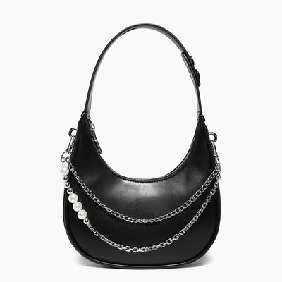 Bolso Bandolera de Cadena Perla con Asa de Hombro - Image 3