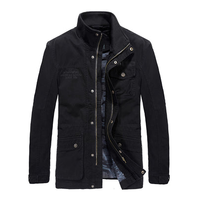Chaqueta de Algodón Lavado Suelta para Hombre - Image 3
