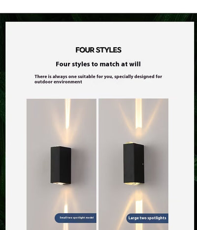 Lámpara de Pared Exterior Doble Artística - Luz Impermeable para Fachadas y Escaleras - Image 20