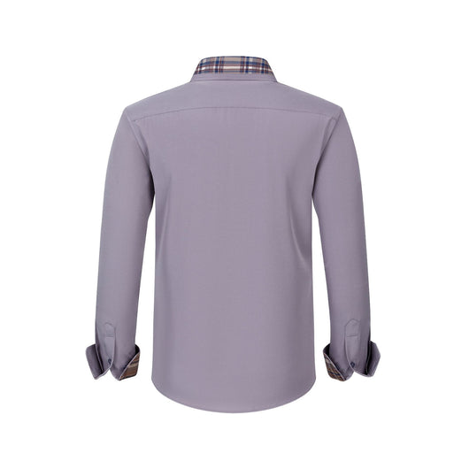 Camisa Manga Larga Hombre con Cuello Floral Patchwork - Image 16