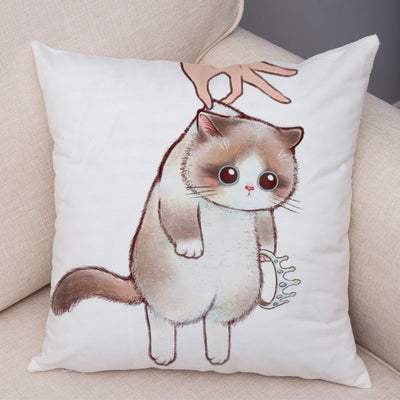 Funda de Almohada de Lino con Estampado Moderno para Sofá y Coche - Image 33
