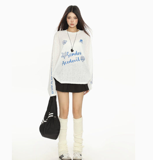 Blusa de Manga Larga con Protección Solar y Diseño Desenfadado - Image 9
