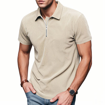Polo Corduroy Holgado con Medio Cierre para Hombre - Image 35