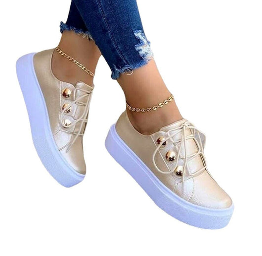 Mocasines Blancos de Punta Cuadrada con Plataforma Suave - Image 5