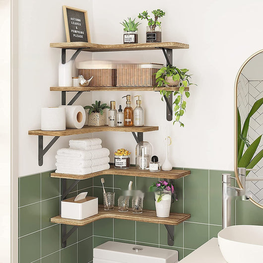 Estante Suspendido de Madera para Baño y Cocina - Image 2