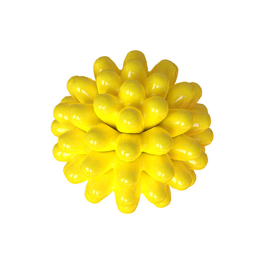 Bright green spiky TPR pet dog molar ball for bite resistance training and tooth cleaning. - Image 9